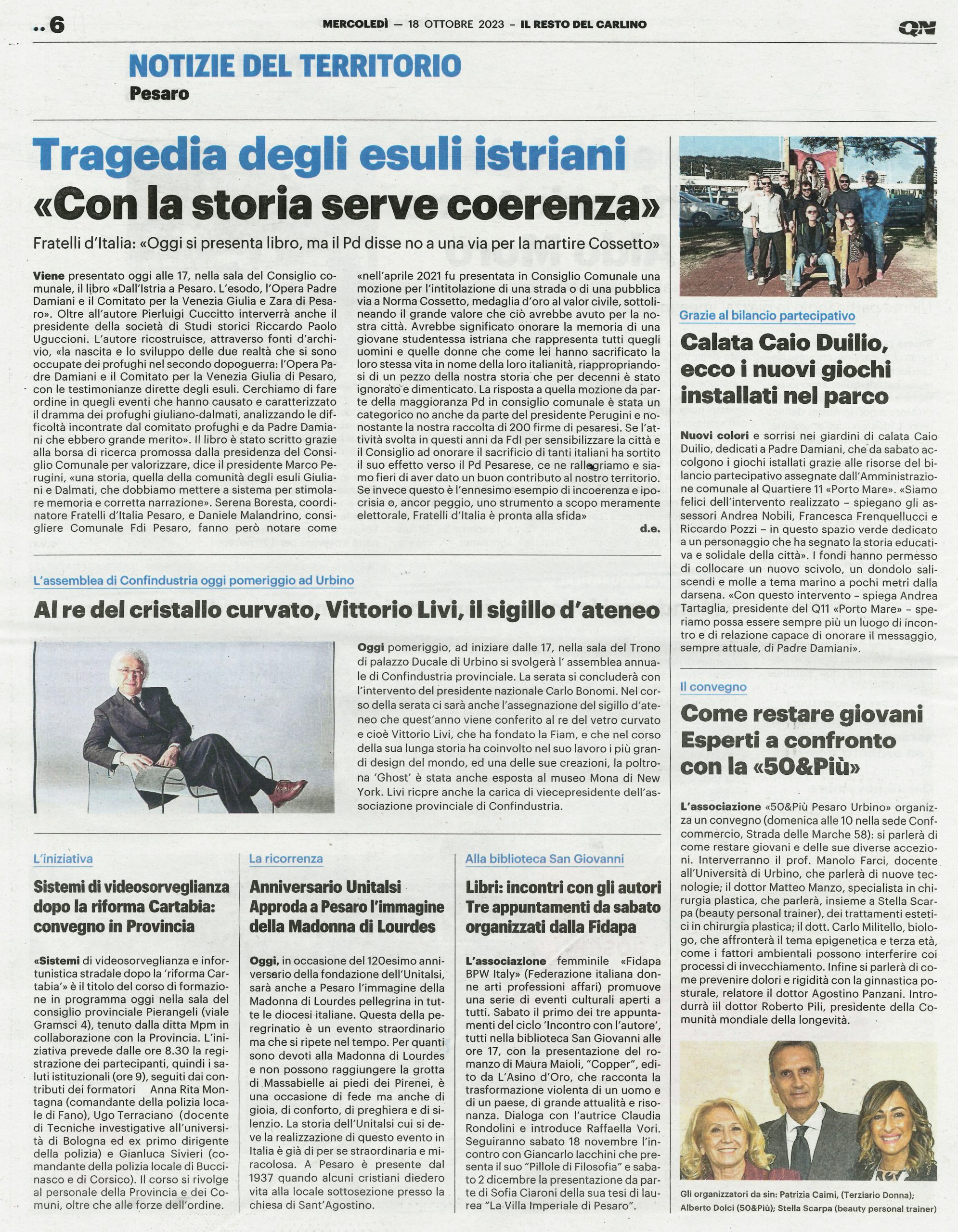 Rassegna Stampa - Sigillo d'Ateneo a Vittorio Livi